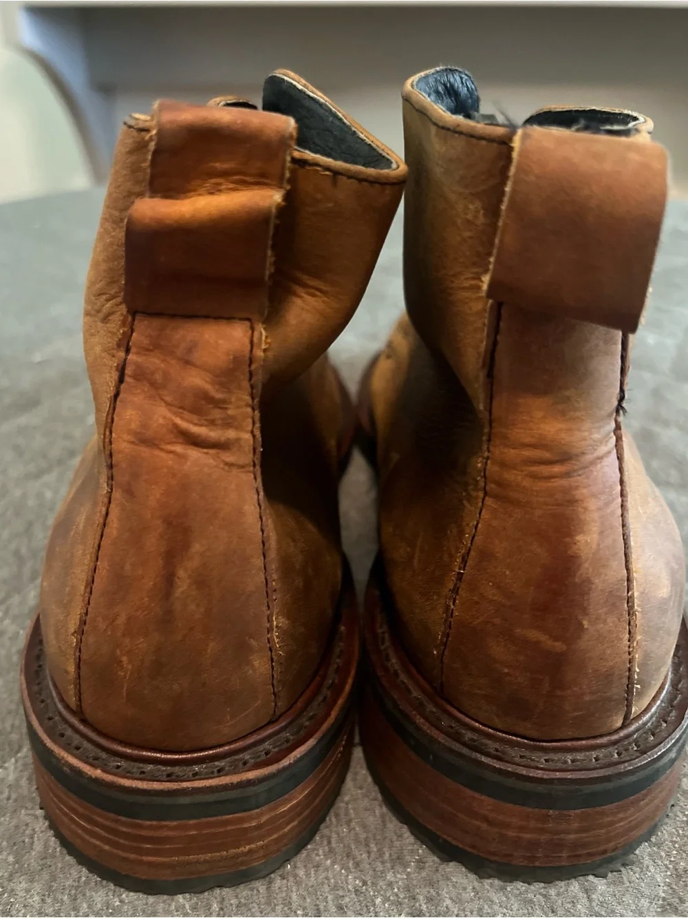 NWOT BROKEN HOMME Huckberry Sz 11 Brown Leather Davis Boots Orig$300 Made in USA